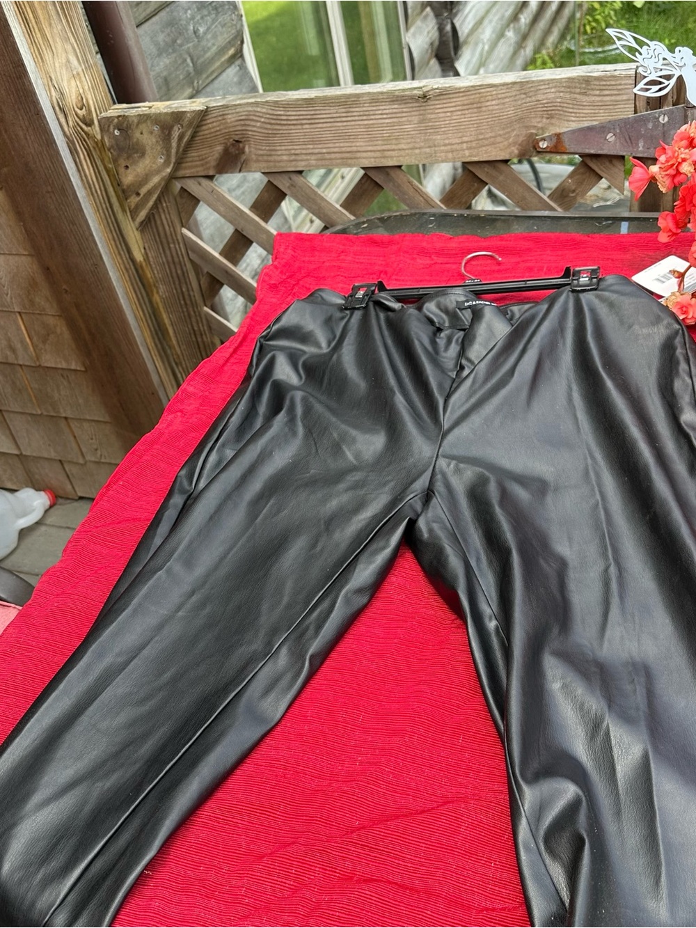 Zac & Rachel Black Faux Leather Men's Pants - Smooth Finish
